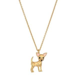 $68 Kate Spade Haute Stuff Chihuahua Dog Necklace